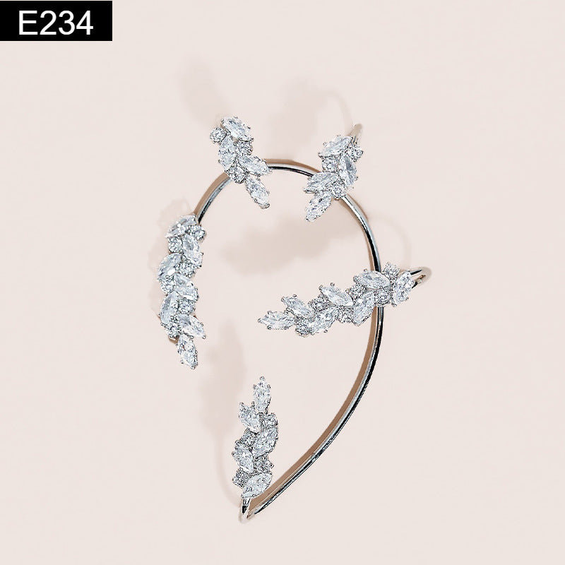 Crystal Laurel Earcuff - E234