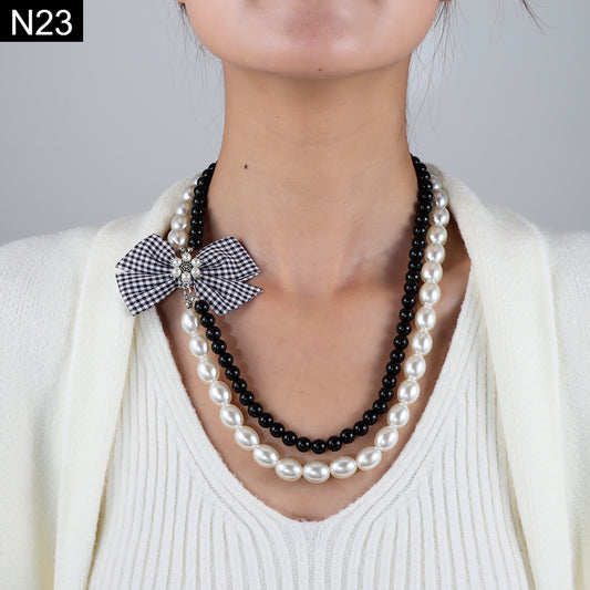 Pearl Tie Necklace