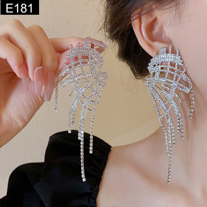Diamond Flare Earring - E181