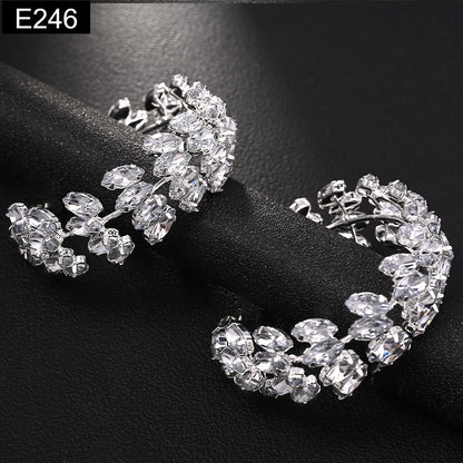 Crystalline Hoop Earring - E246