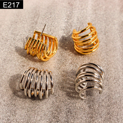 Torsion Huggie Earring - E217