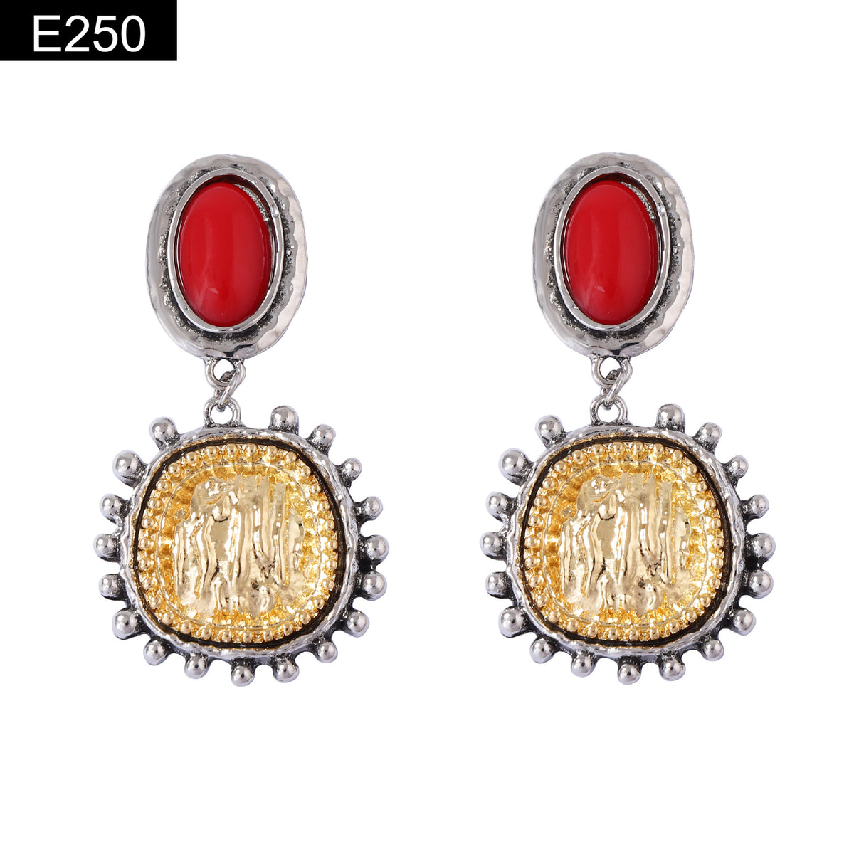 Roman Medal Earring - E250