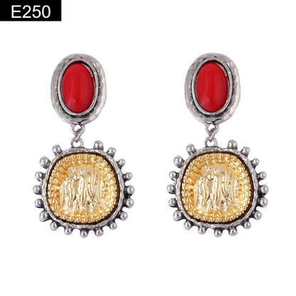 Roman Medal Earring - E250