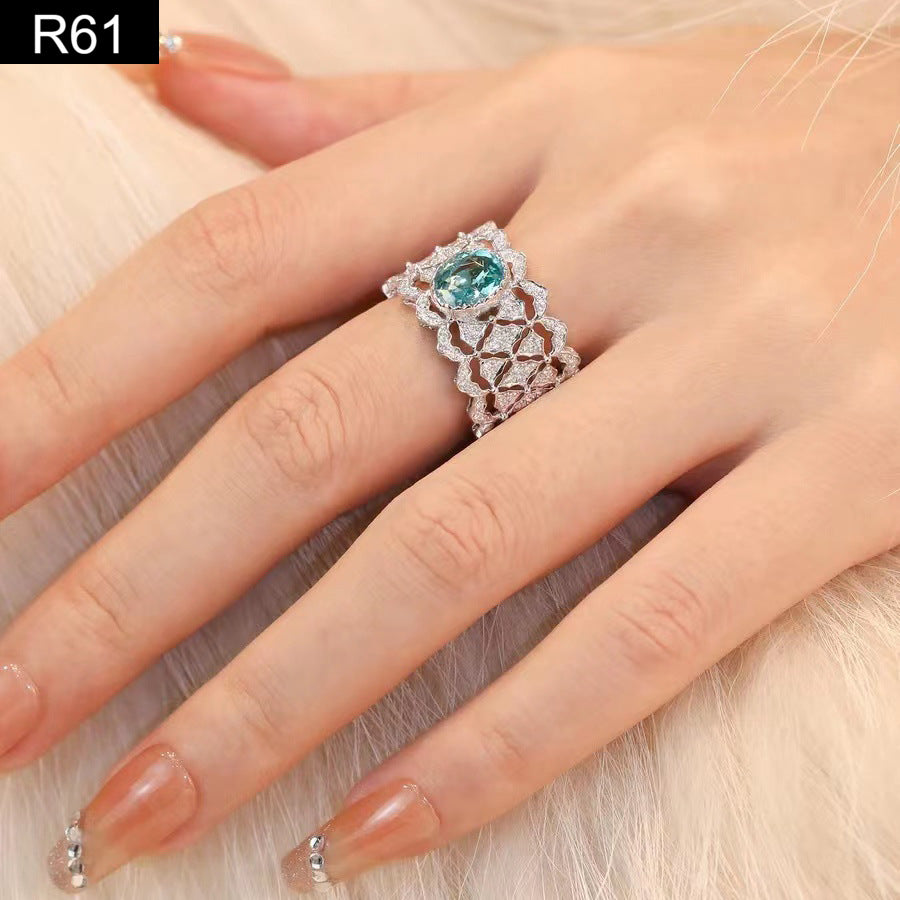 Victorian Lace Mint Ring - R61