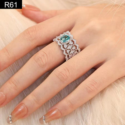 Victorian Lace Mint Ring - R61