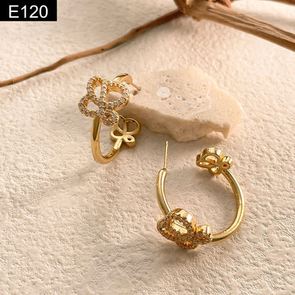 Crystal Hoop Earring - E120