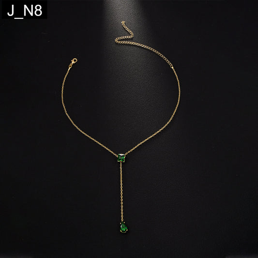 Emerald Dewdrop Necklace