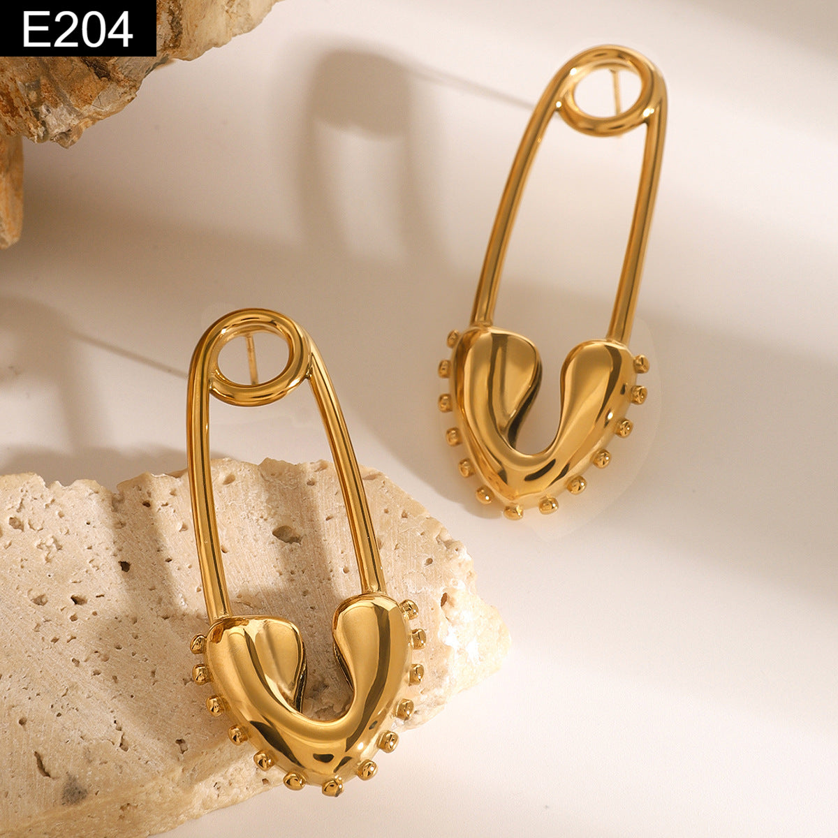 Molten Pin Earring - E204