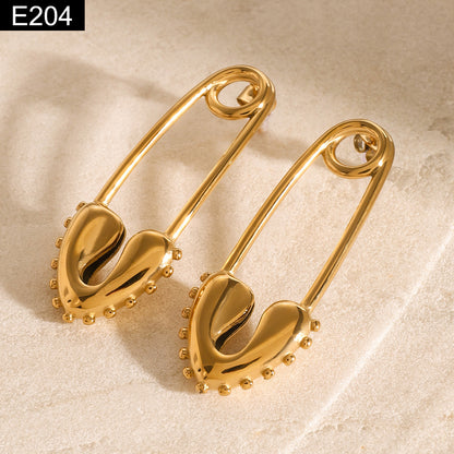 Molten Pin Earring - E204