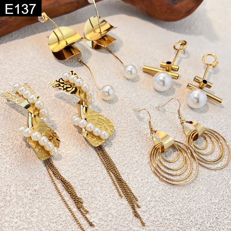 Abstract Dangle Earring - E137