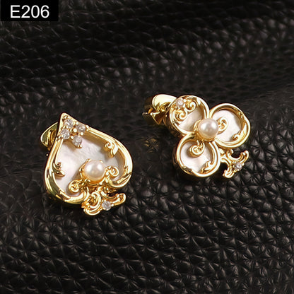 Victorian Spade Earring - E206