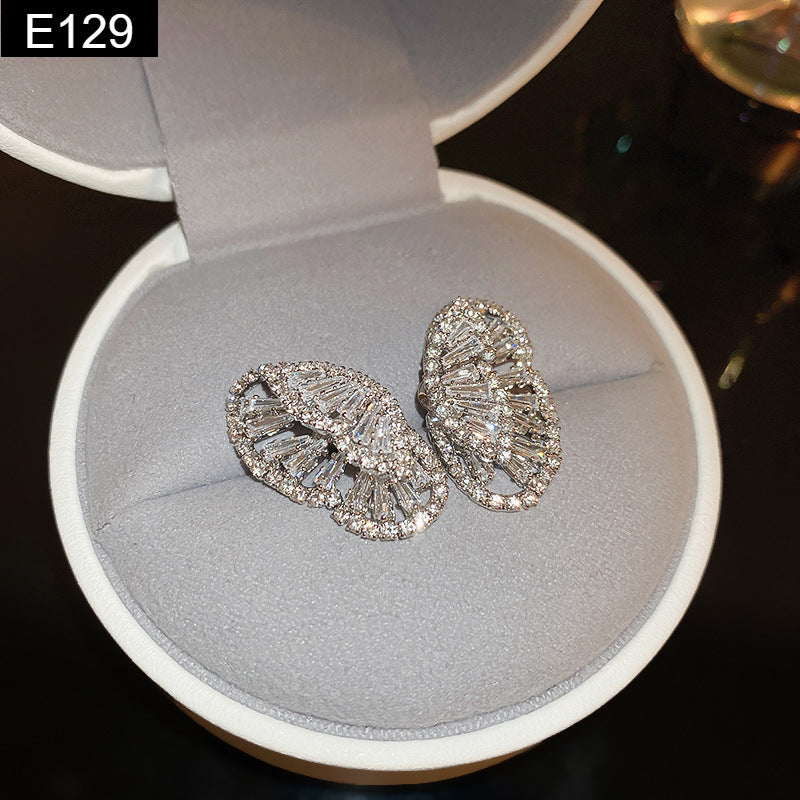 Crystal Butterfly Earring - E129