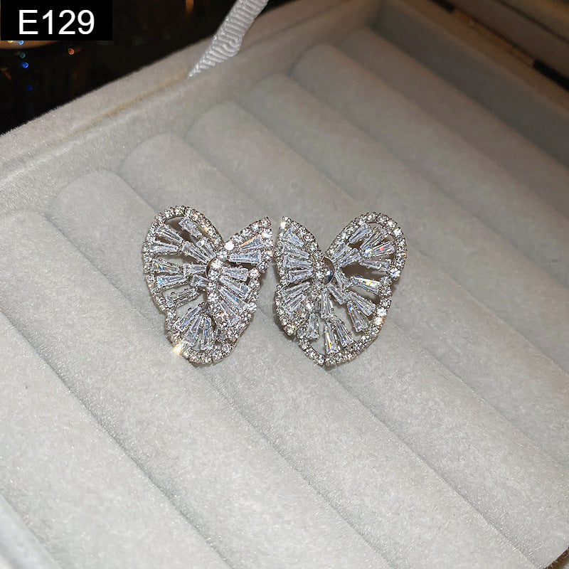 Crystal Butterfly Earring - E129