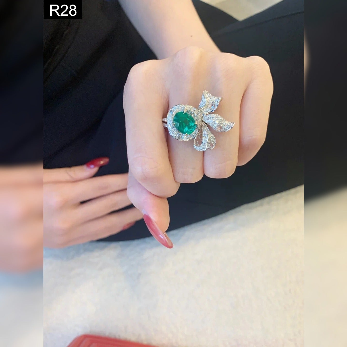 Veridian Bow Ring - R28