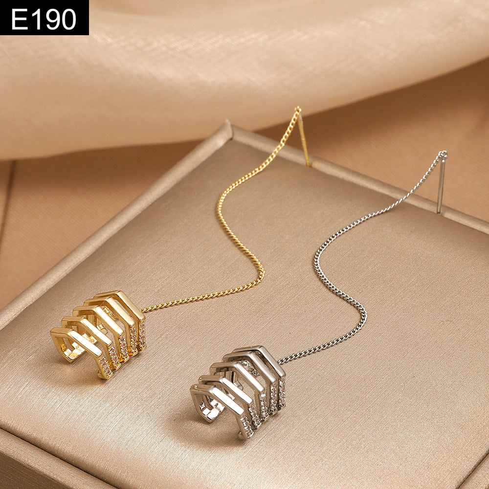 Grid Threader Earcuff - E190