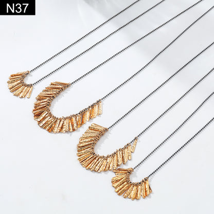 Obsidian Strand Necklace - N37