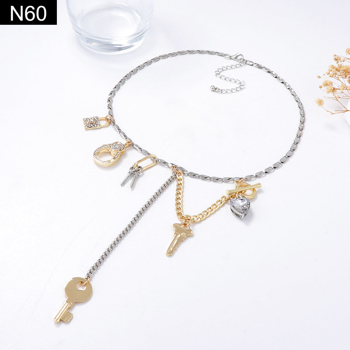 Enchanted Lock and Key Necklace - N60