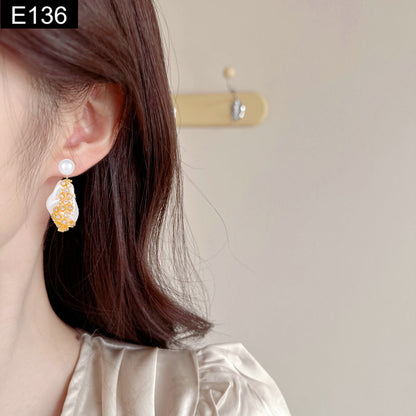 Baroque Crystal Earring - E136