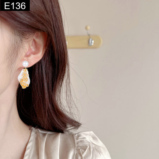 Baroque Crystal Earring - E136