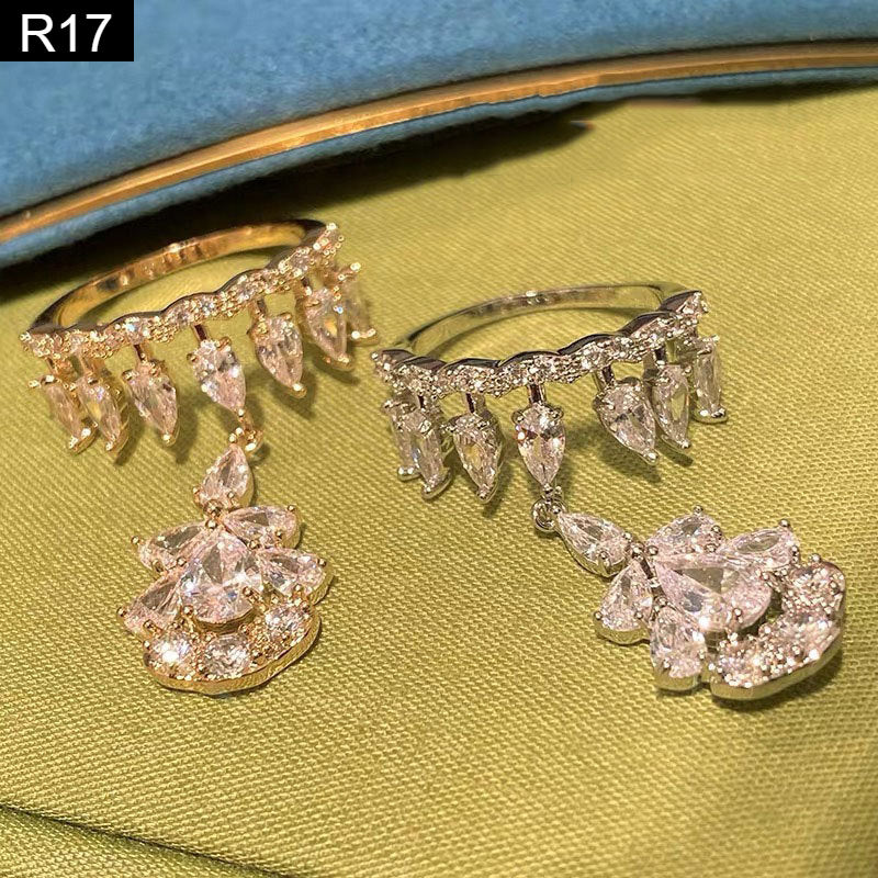 Diamond Drape Ring - R17