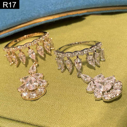 Diamond Drape Ring - R17