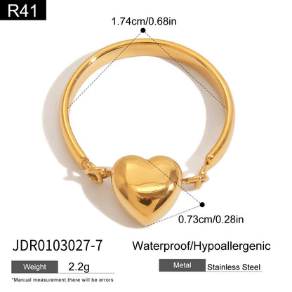 Amore Puffed Rings - R41