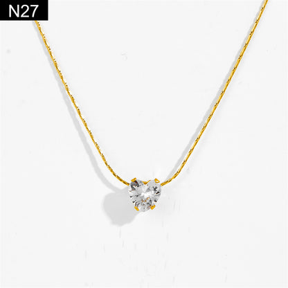 Starlight Solitaire Necklace