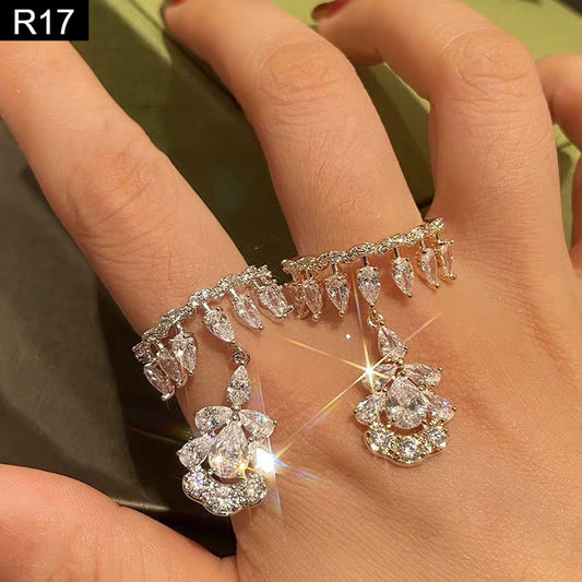 Diamond Drape Ring - R17