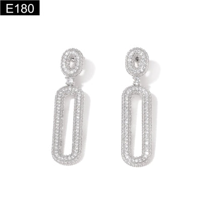Chainlink Geometric Earring - E180