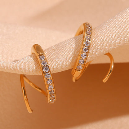 Luminara Stone Hoop Earring