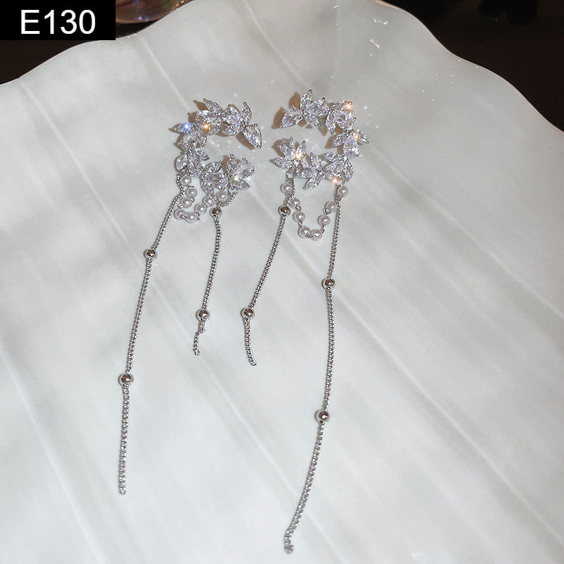 Leaf Tassel Earring - E130