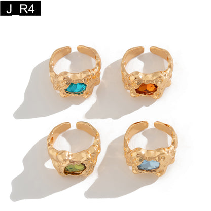 Geode Rings Set of 4
