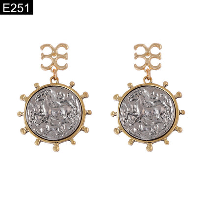 Silver Pegasus Earring - E251