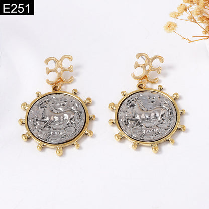 Silver Pegasus Earring - E251