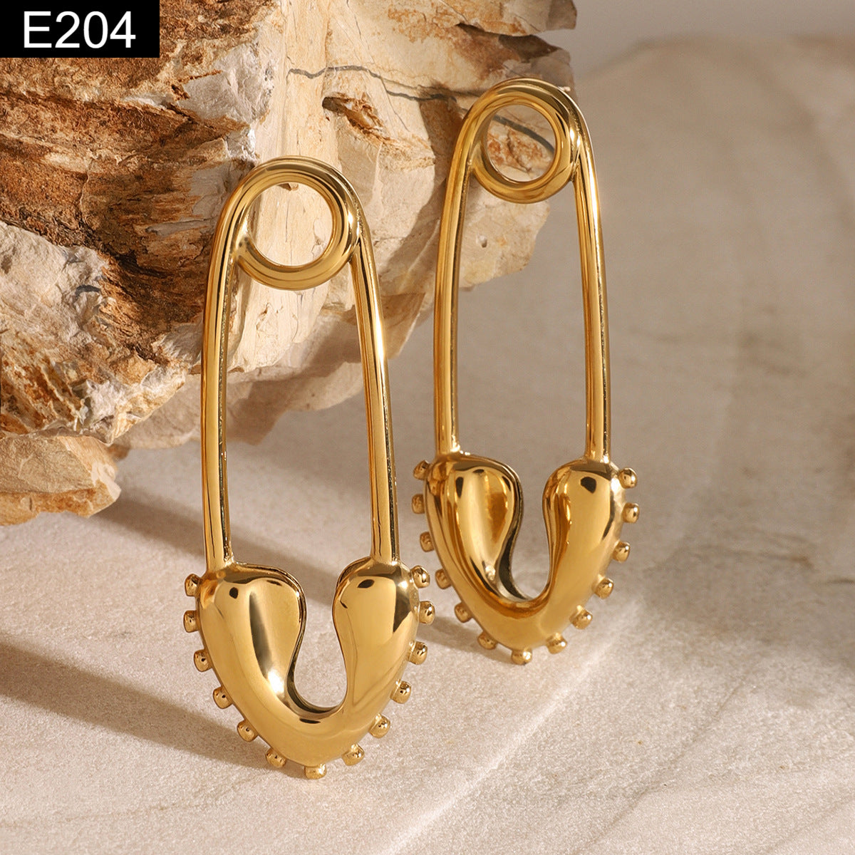 Molten Pin Earring - E204