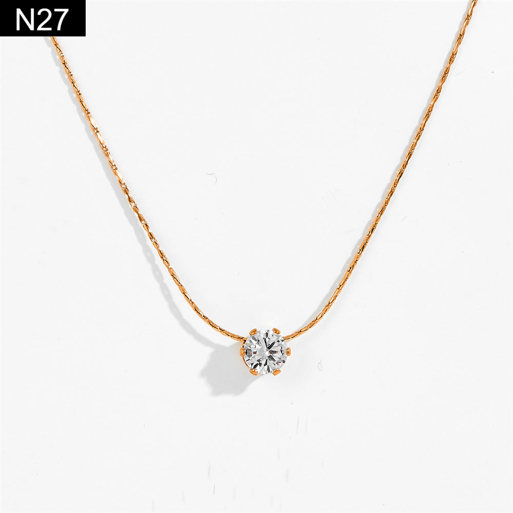Starlight Solitaire Necklace