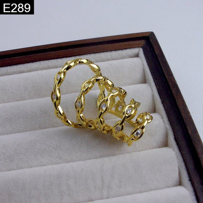 Urban Glam Spiral Gold Earcuff - E289