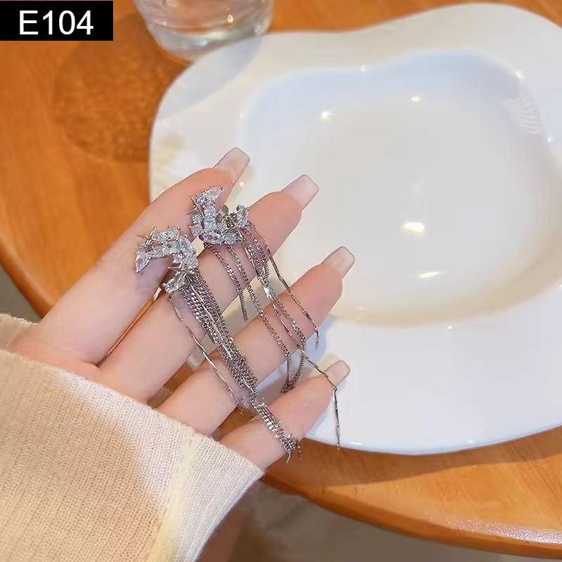 Crystal Tassel Earring - E104