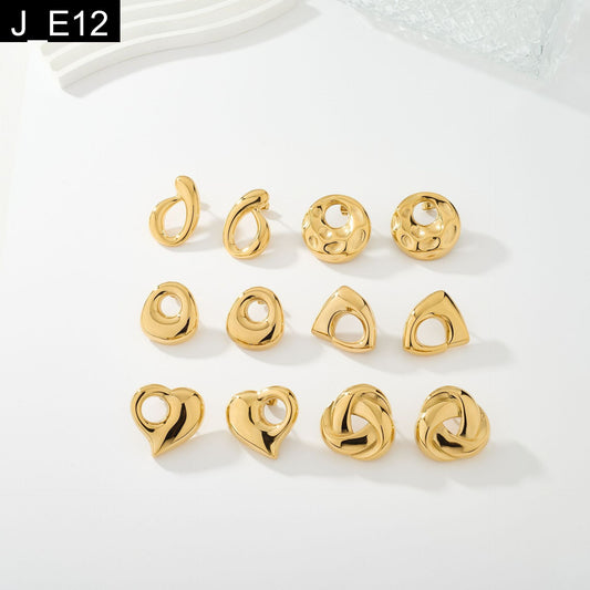 Sculptural Abstract Studs