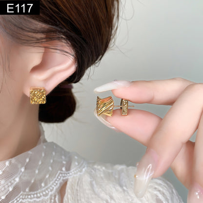 Cubic Stud Earring - E117