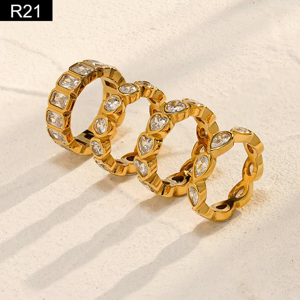 Modern Ledger Ring - R21