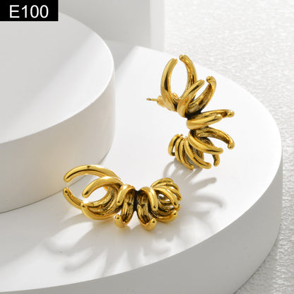 Antique Gold Earring - E100