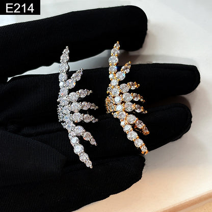 Frost Feather Earcuff - E214