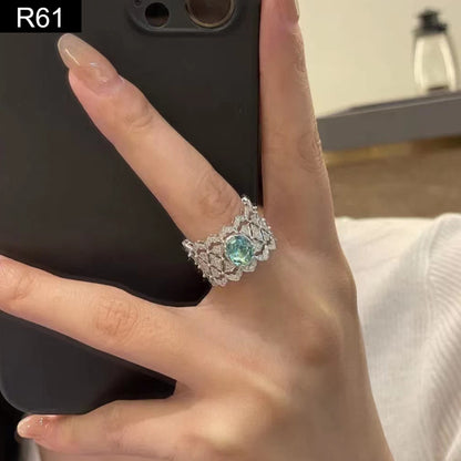 Victorian Lace Mint Ring - R61