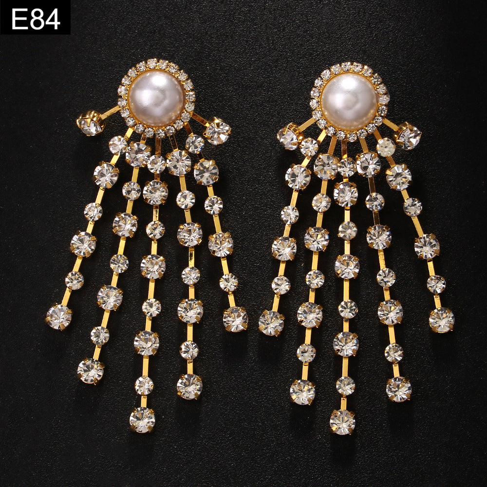 Solar Burst Tassel Earring