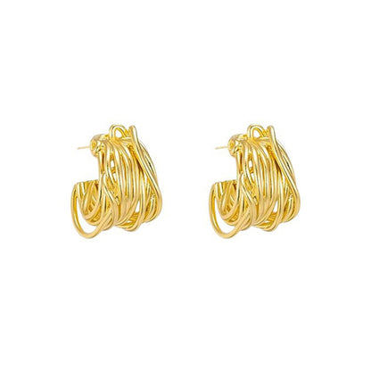 Strata Hoop Earring