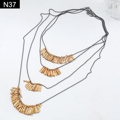 Obsidian Strand Necklace - N37