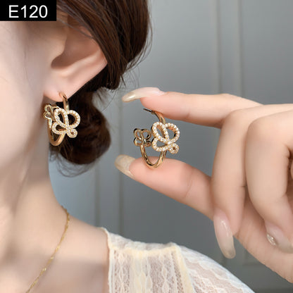 Crystal Hoop Earring - E120