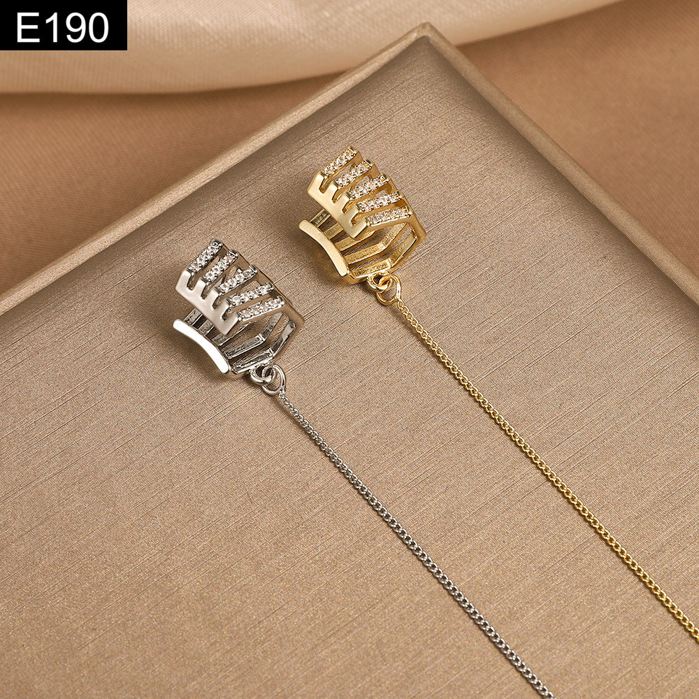 Grid Threader Earcuff - E190