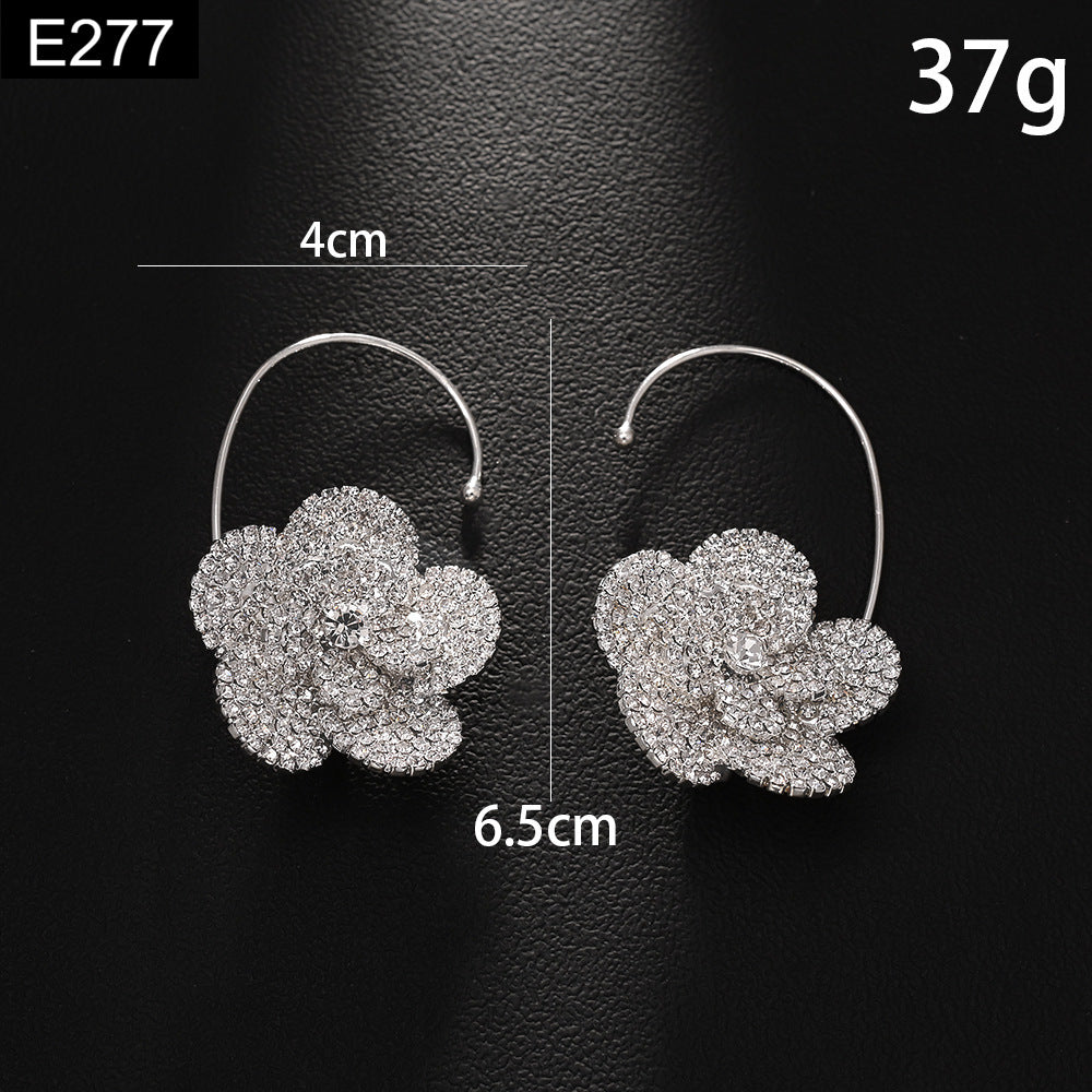 Camellia Arc Earring - E277